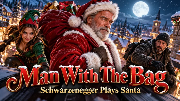 Schwarzenegger Plays Santa in Man With The Bag
